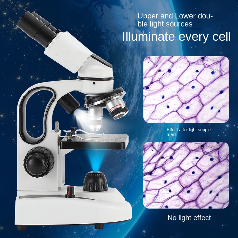 40X-1000X Compound Binocular M - огляд і ціна Microscope Compound 40X