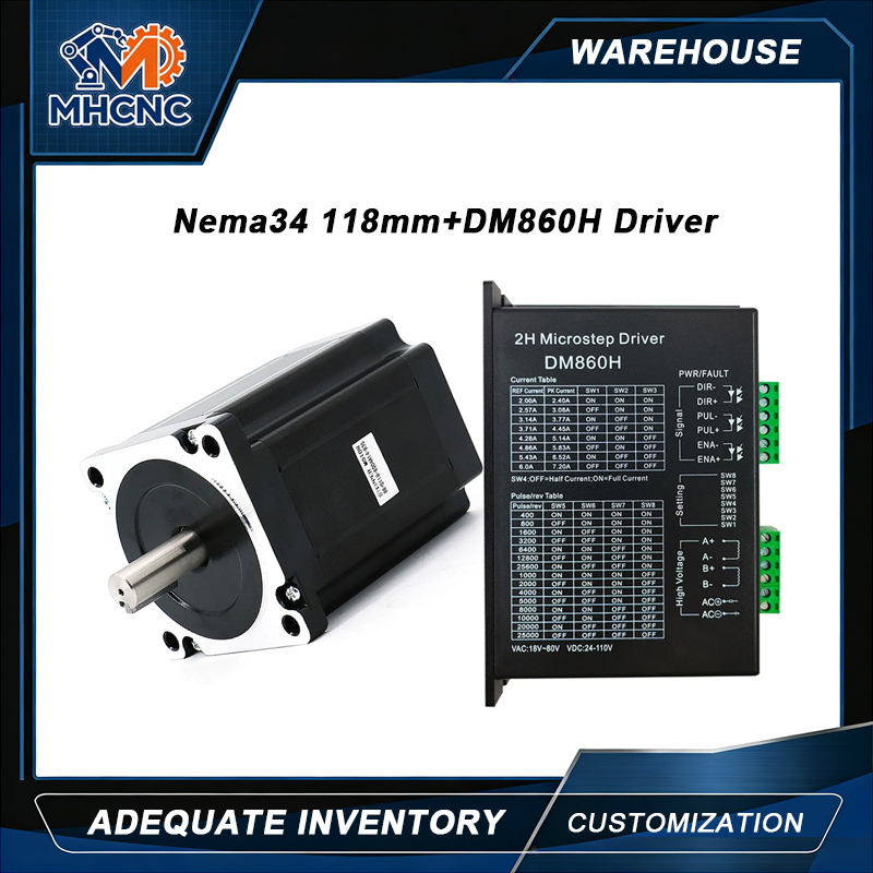 MHCNC Nema34 118mm 8.5Nm Open  - огляд і ціна Robot Arm Motor