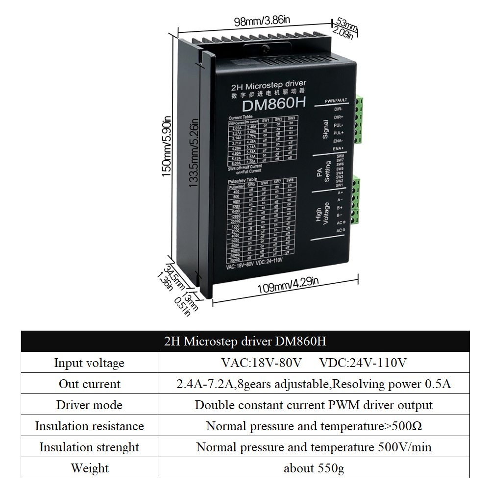 MHCNC Nema34 118mm 8.5Nm Open  - огляд і ціна Robot Arm Motor